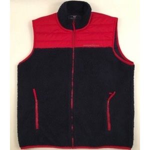 Vineyard Vines Womens XL Fleece Quilted Vest